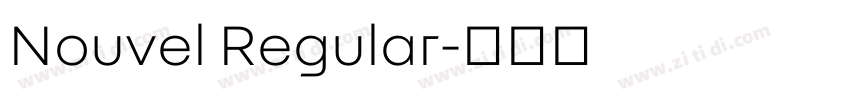 Nouvel Regular字体转换